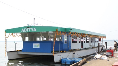 India's first solar powered boat - ADITYA
