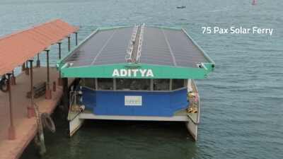 India's first solar powered boat - ADITYA